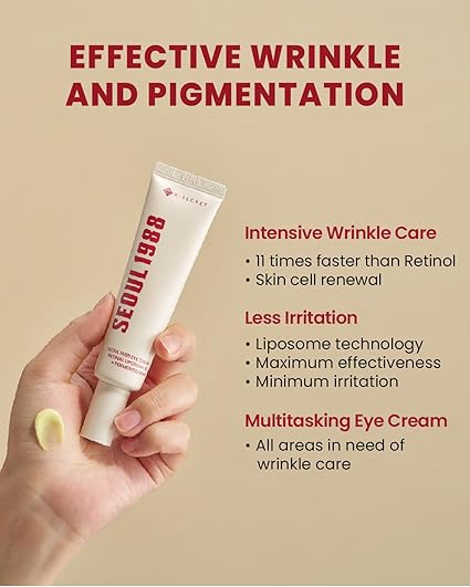 K-Secret Seoul 1988 Eye Cream Retinal Liposome 4% + Fermented Bean 30ml - Made In Korea